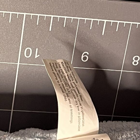 North American Bear Co Pancake Bear #3538 Flat Pastel Blue Plush Terry Lovey 14" - Picture 8 of 12